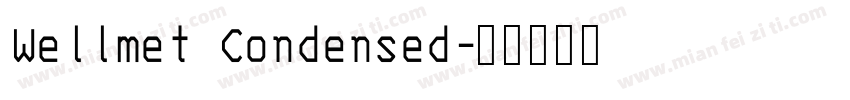 Wellmet Condensed字体转换